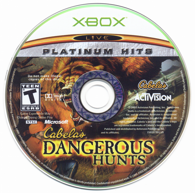 Media for Cabela's Dangerous Hunts (Xbox) (Platinum Hits)