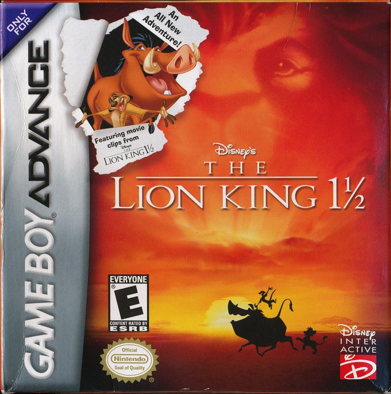 Front Cover for Disney's The Lion King 1 ½ (Game Boy Advance)