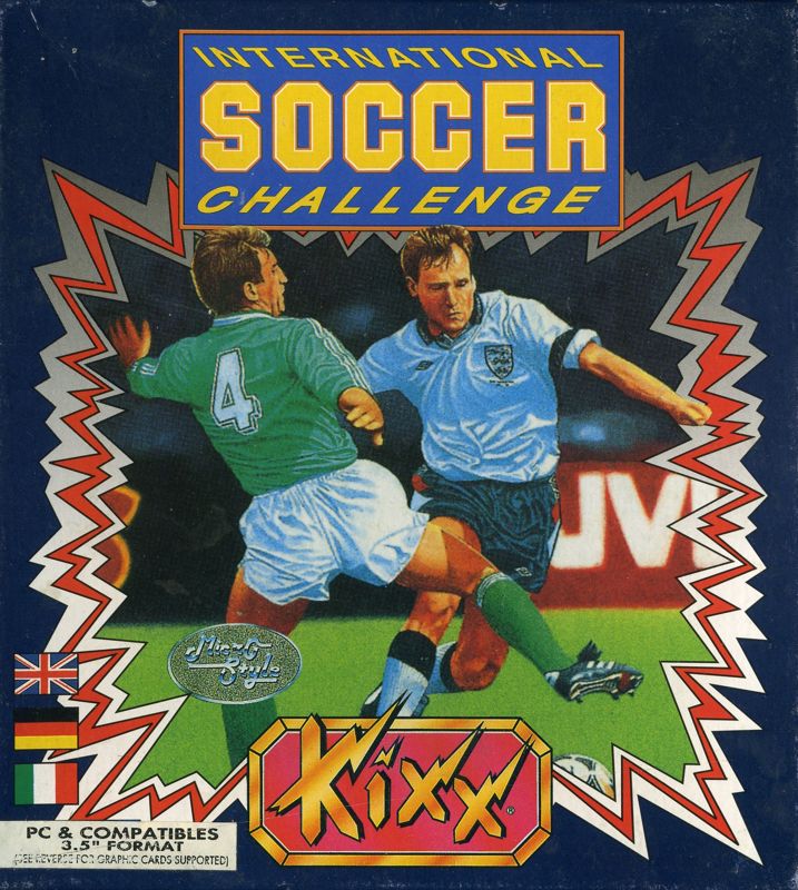 Front Cover for International Soccer Challenge (DOS) (Kixx 3.5" disk release)