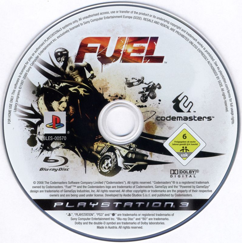 Media for Fuel (PlayStation 3)