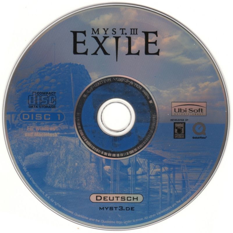 Media for Myst III: Exile (Macintosh and Windows): Disc 1