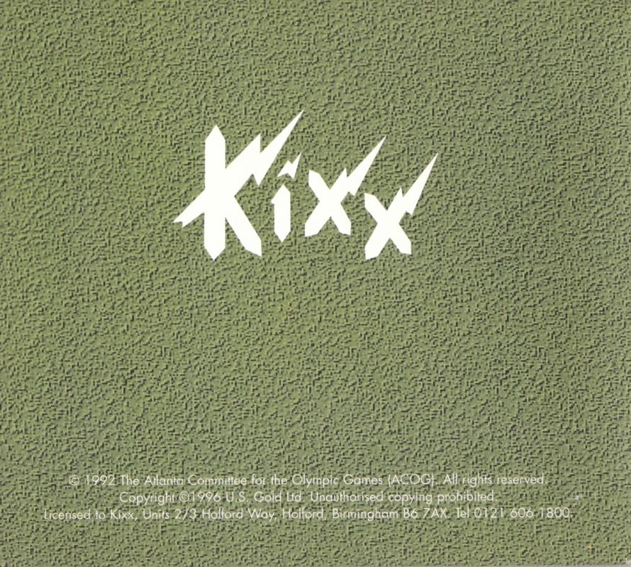 Other for Olympic Games: Atlanta 1996 (DOS) (Kixx release): DigiPak Folder - Outside Left Flap