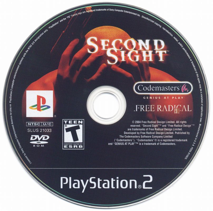 Media for Second Sight (PlayStation 2)
