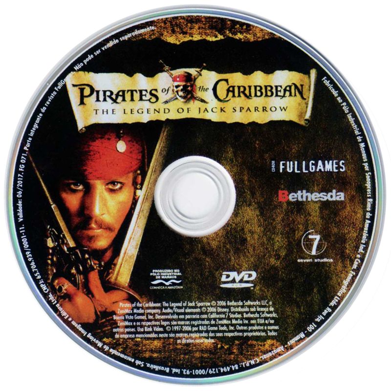 Media for Pirates of the Caribbean: The Legend of Jack Sparrow (Windows) (Fullgames #71 covermount)