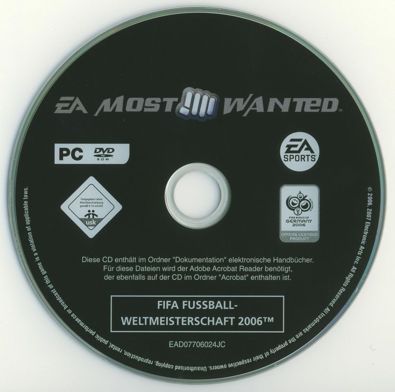 Media for FIFA World Cup: Germany 2006 (Windows) (EA Most Wanted release)