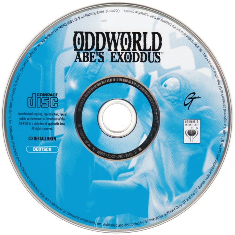 Media for Oddworld: Abe's Exoddus (Windows): Installation Disc