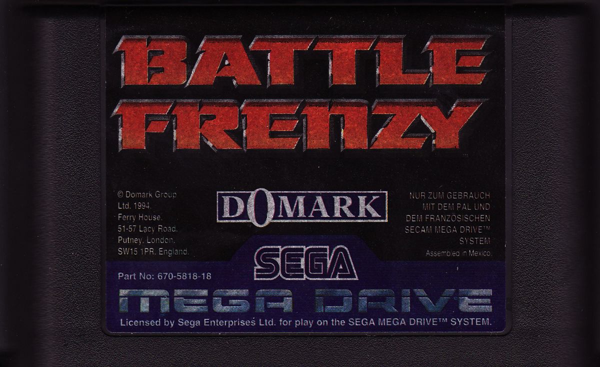 Media for Battle Frenzy (Genesis)