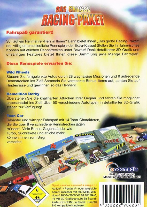 Back Cover for Das grosse Racing-Paket (Windows)