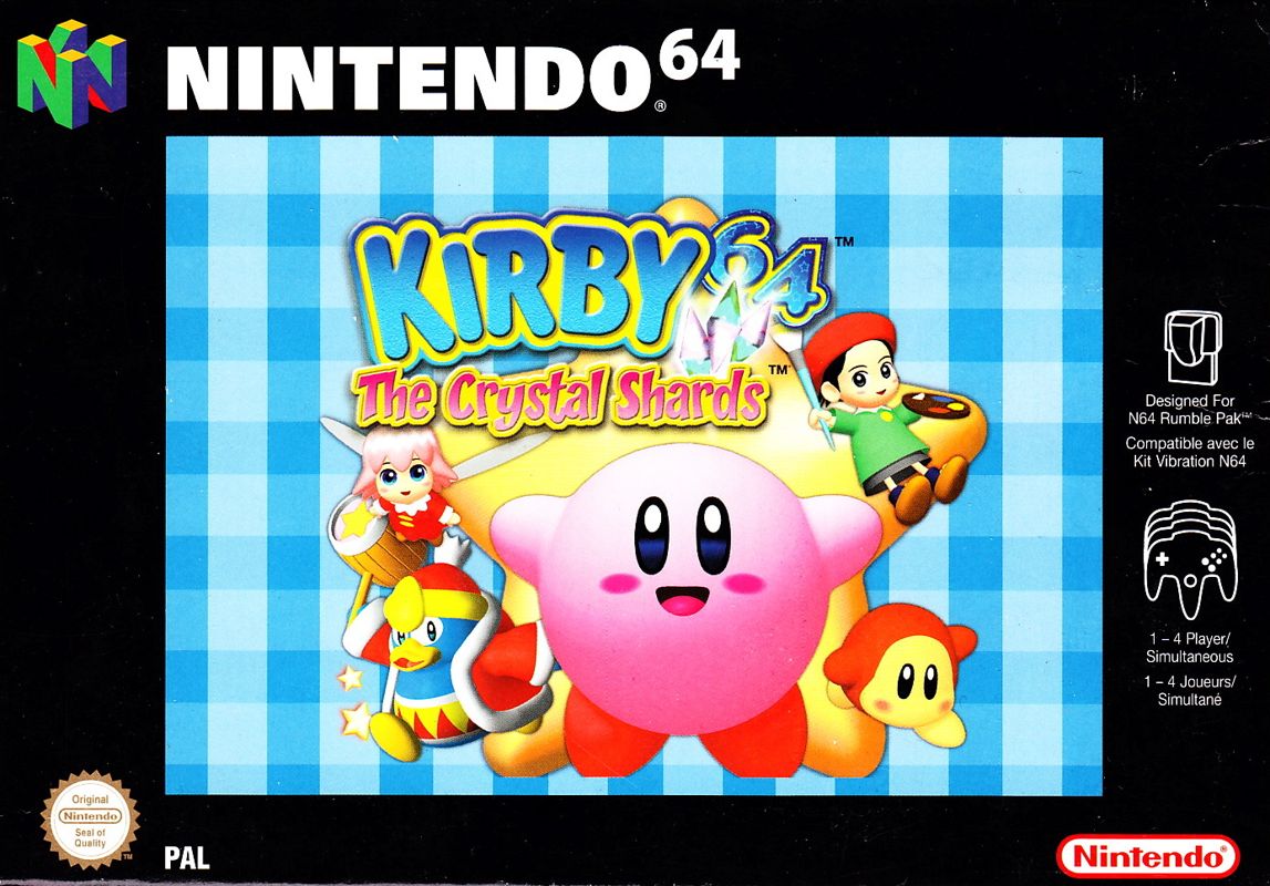 Kirby 64: The Crystal Shards cover or packaging material - MobyGames