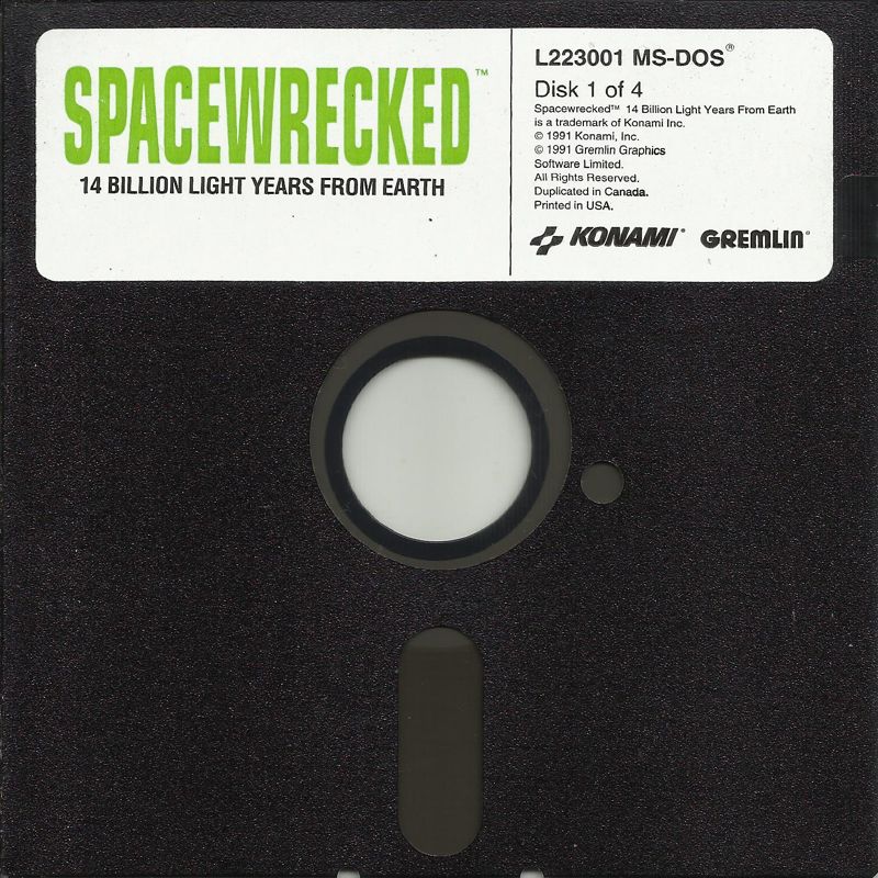 Media for Spacewrecked: 14 Billion Light Years From Earth (DOS) (5.25" release): Disk (1/4)