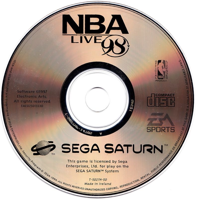 Media for NBA Live 98 (SEGA Saturn)