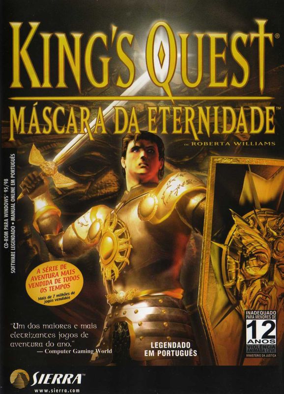Jeu PC King's Quest 8 : Le Masque De L'Éternité - Version Big Box FR Complète - Bon état
