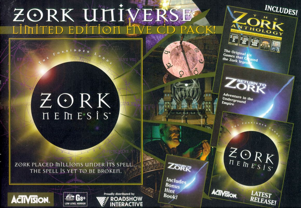 Front Cover for The Zork Legacy Collection (DOS and Windows): Also Back Cover