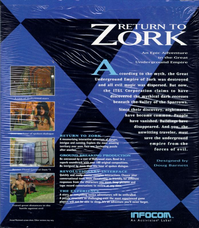 Other for The Zork Legacy Collection (DOS and Windows): Return to Zork - Box - Back