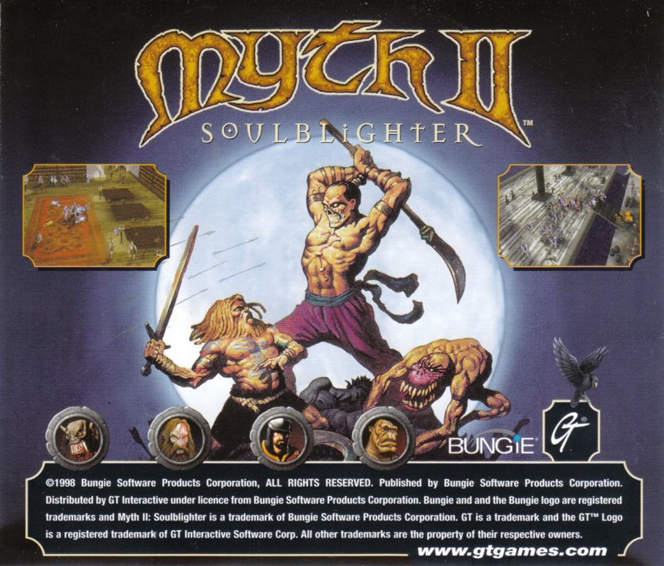 Other for Myth II: Soulblighter (Macintosh and Windows): Jewel Case - Back