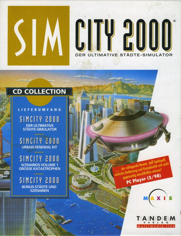 Front Cover for SimCity 2000: CD Collection (DOS and Macintosh and Windows and Windows 3.x) (Tandem Verlag release)
