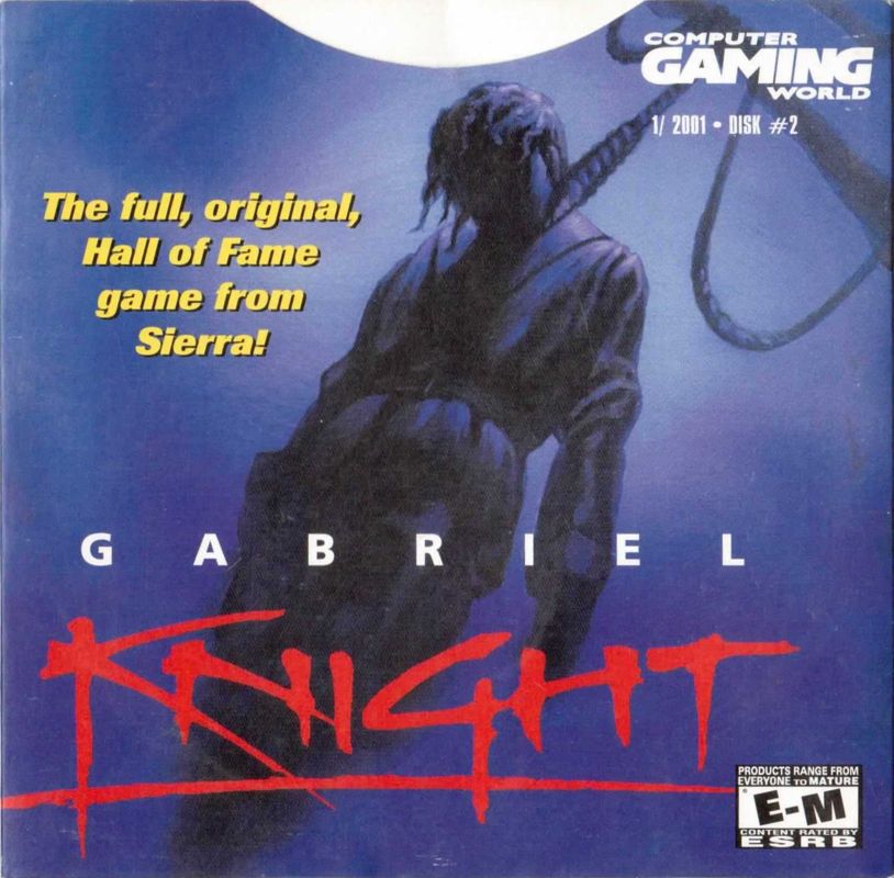 Front Cover for Gabriel Knight: Sins of the Fathers (DOS) (Computer Gaming World 1/2001)