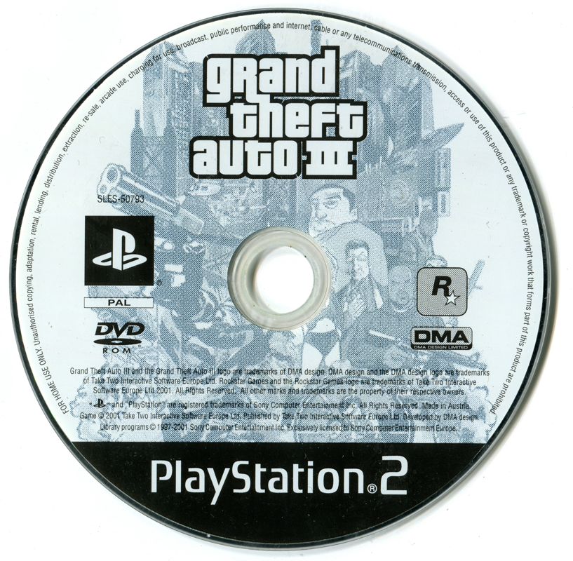 Media for Grand Theft Auto III (PlayStation 2)