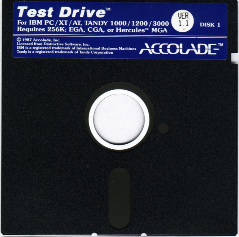 Media for Test Drive (DOS) (Version 1.1): 1/2
