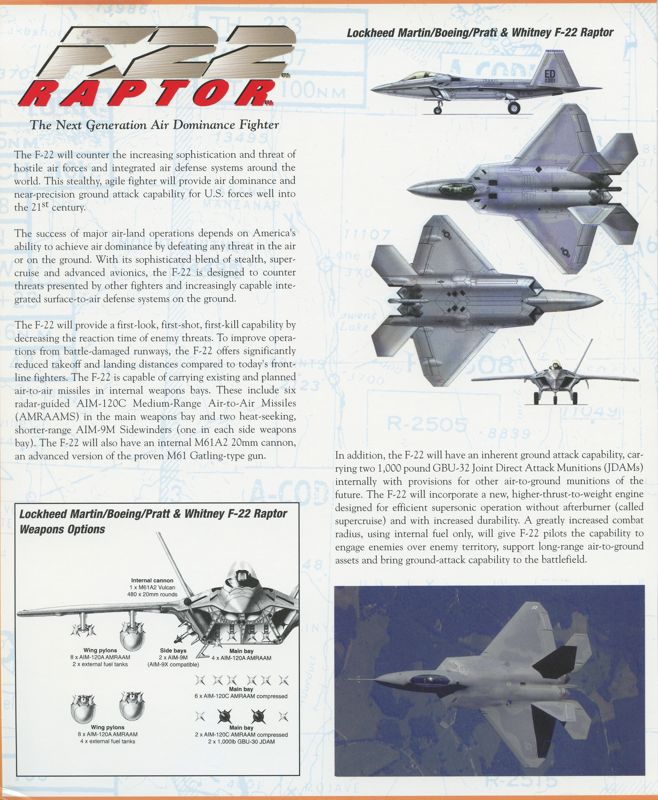 Inside Cover for F-22 Raptor (Windows): Left Flap