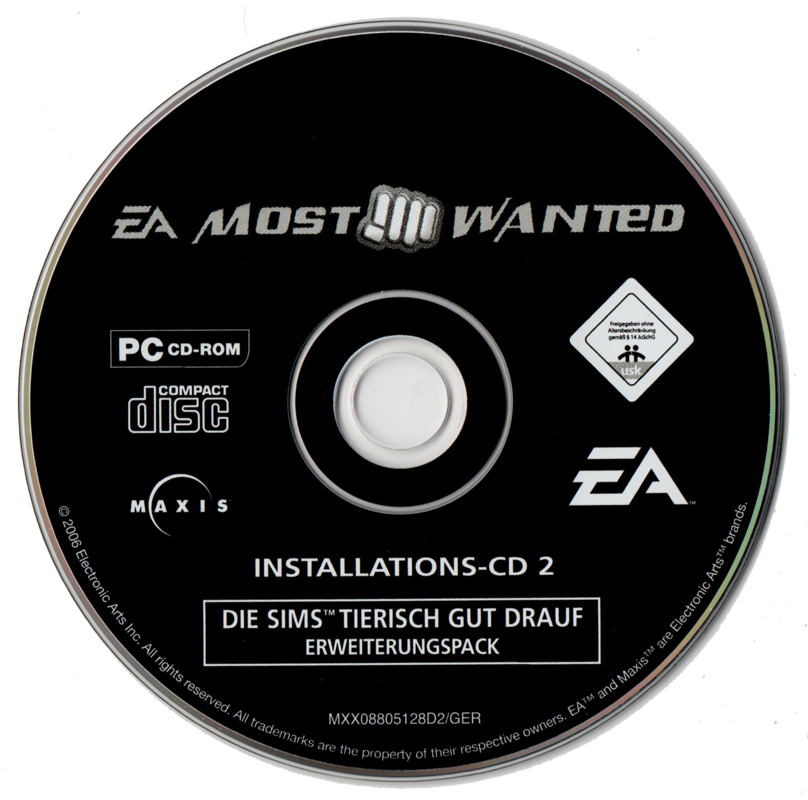 Media for The Sims: Unleashed (Windows) (EA Most Wanted release): Disc 2