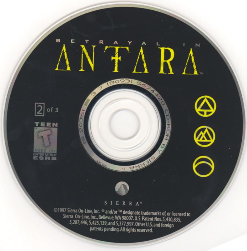 Media for Betrayal in Antara (Windows and Windows 16-bit): Disc 2