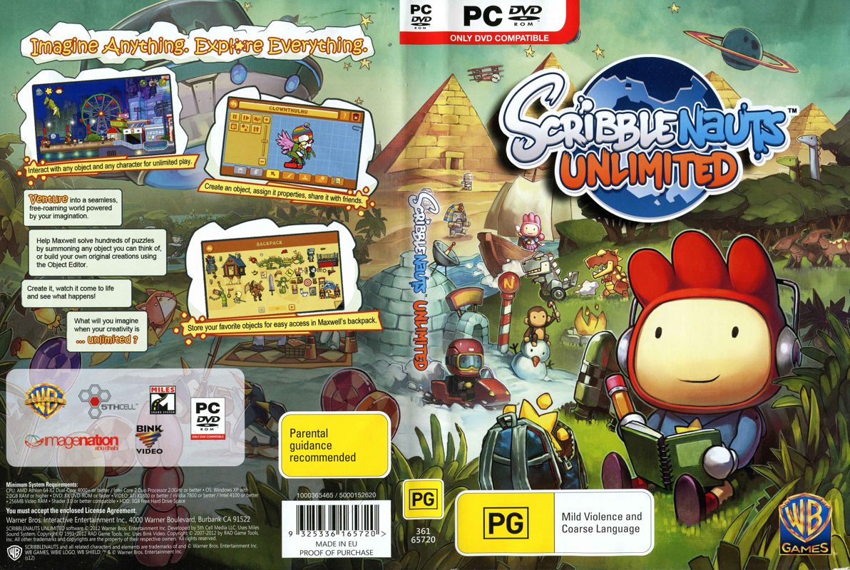 Scribblenauts Unlimited cover or packaging material - MobyGames