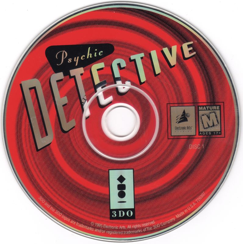 Media for Psychic Detective (3DO): Disc 1/3
