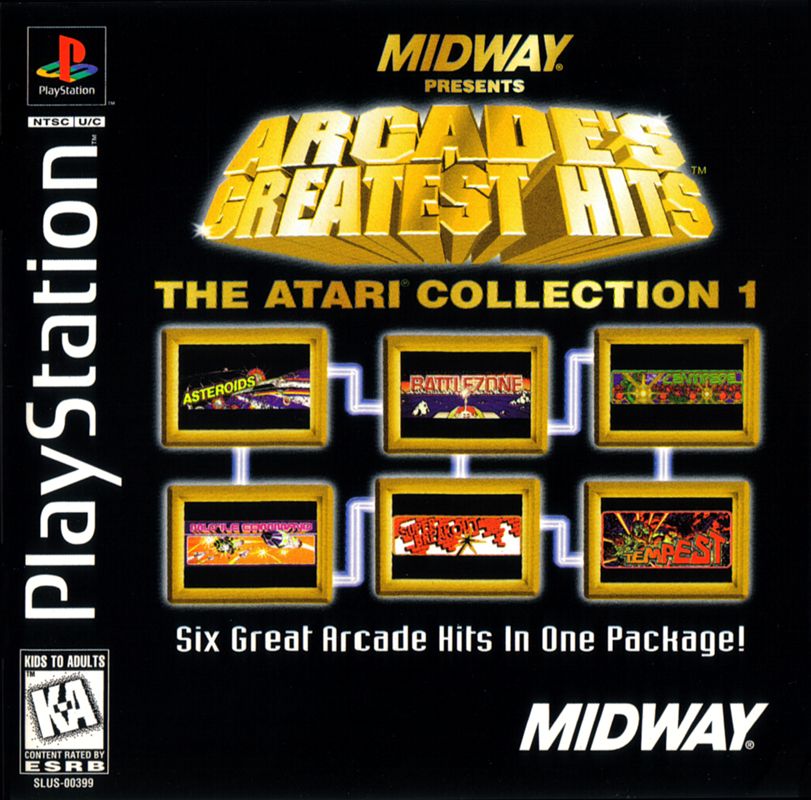 Front Cover for Arcade's Greatest Hits: The Atari Collection 1 (PlayStation)
