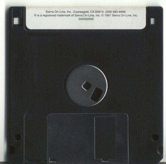 Media for The Dagger of Amon Ra (DOS): Disk 1/5 - Back