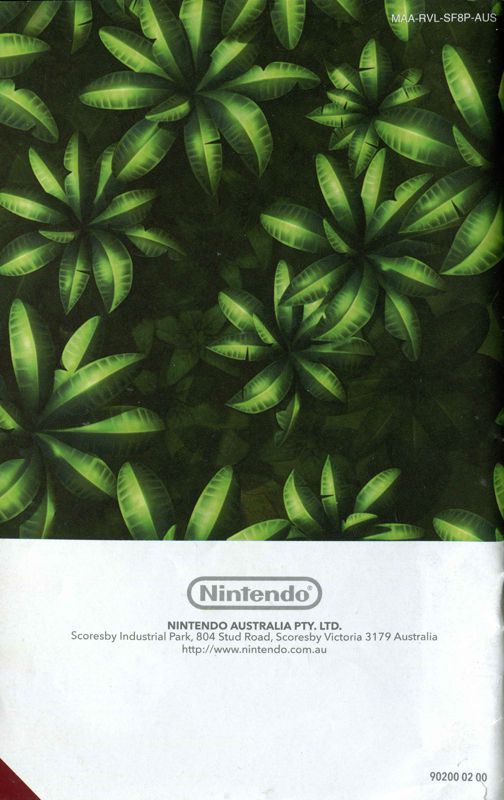 Manual for Donkey Kong Country Returns (Wii): Back