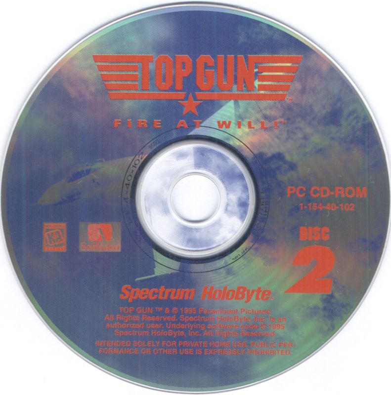 Media for Top Gun: Fire at Will! (DOS): Disc 2