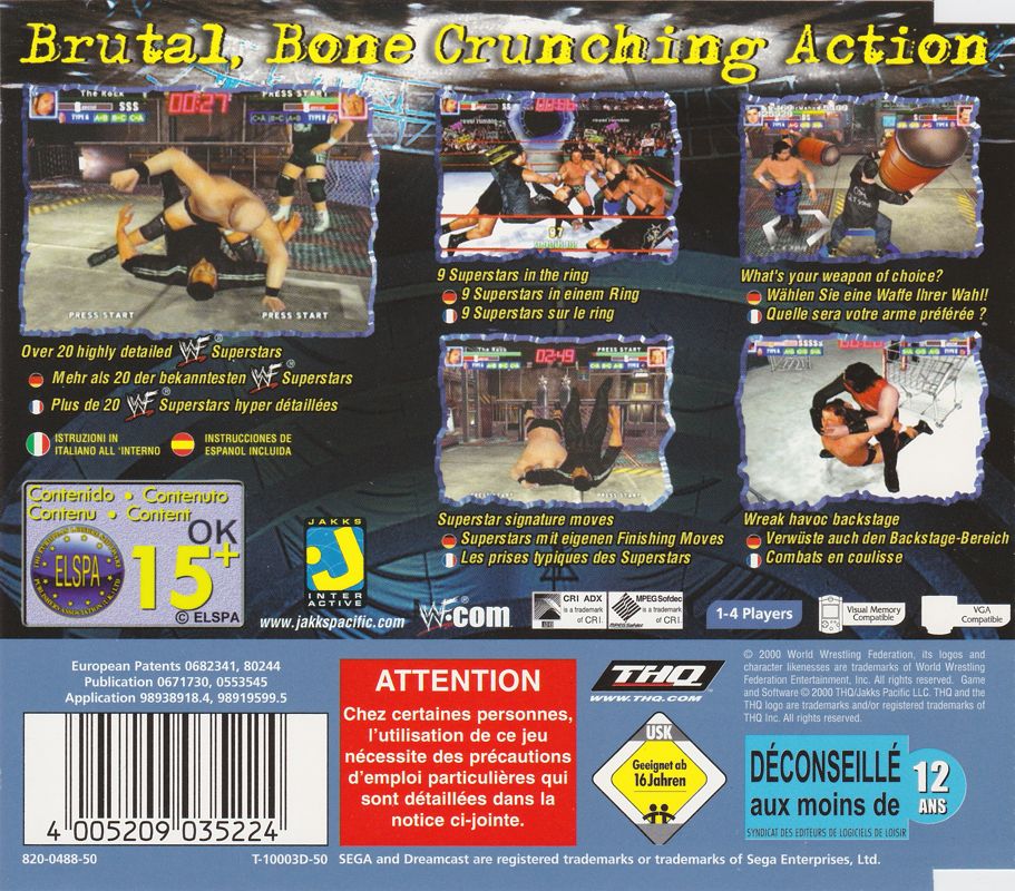 Back Cover for WWF Royal Rumble (Dreamcast)