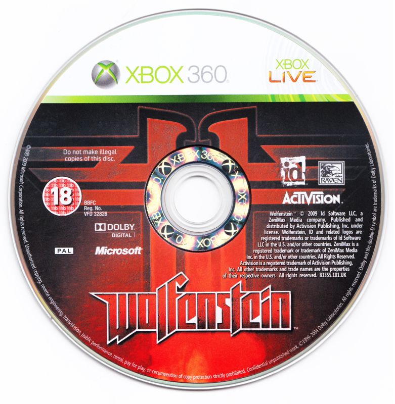 Media for Wolfenstein (Xbox 360)