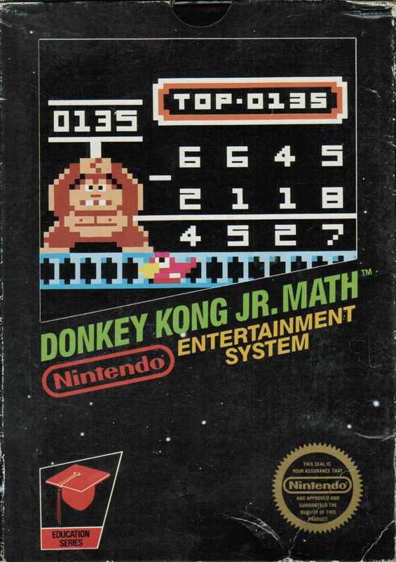 Front Cover for Donkey Kong Jr. Math (NES)