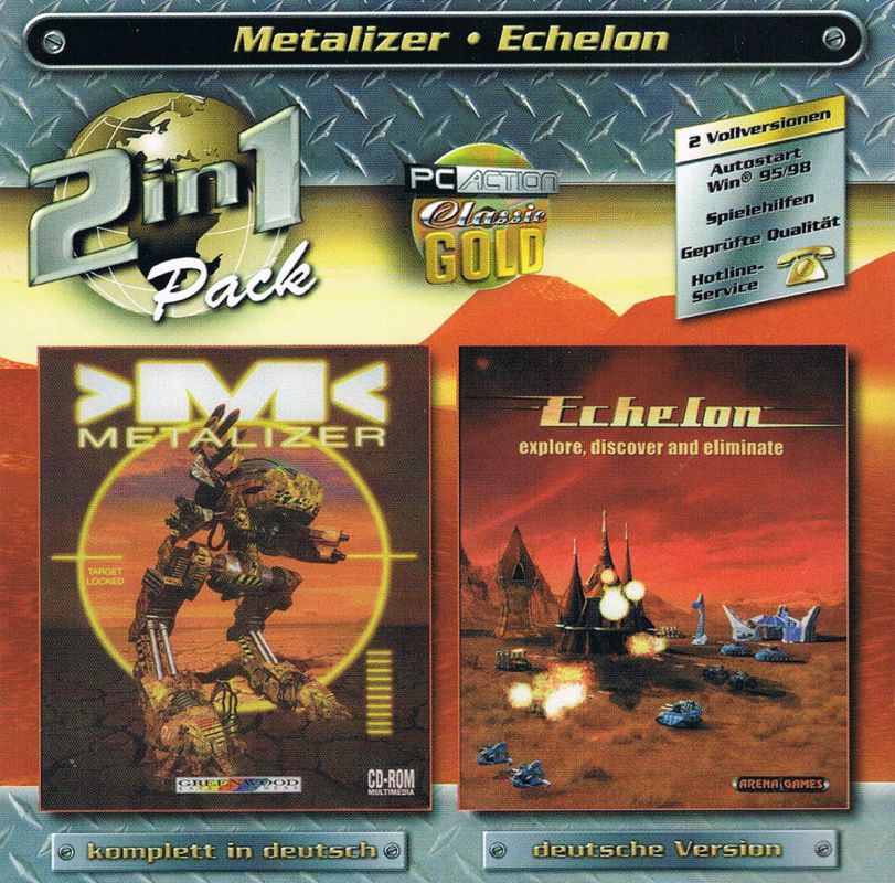 Front Cover for 2 in 1 Pack: Metalizer / Echelon (Windows) (Jewel Case release)