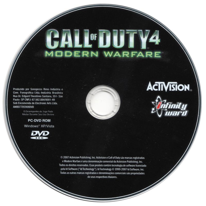 Call of Duty 4 Modern Warfare cover or packaging material MobyGames