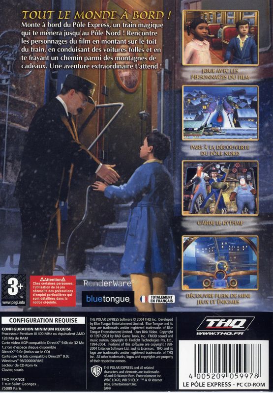 Back Cover for The Polar Express (Windows)
