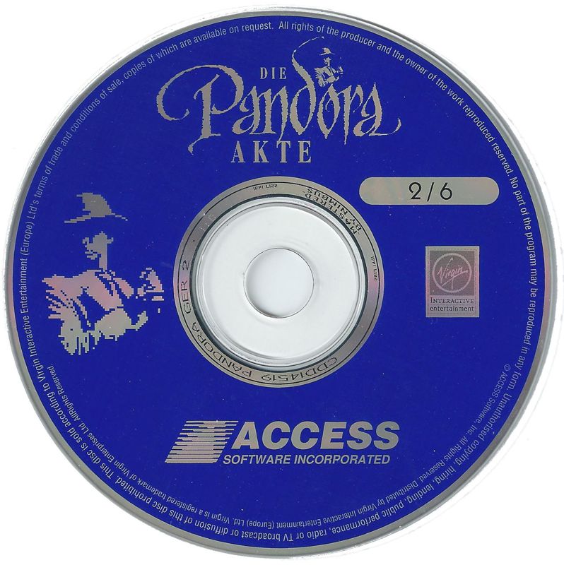 Media for The Pandora Directive (DOS): Disc 2