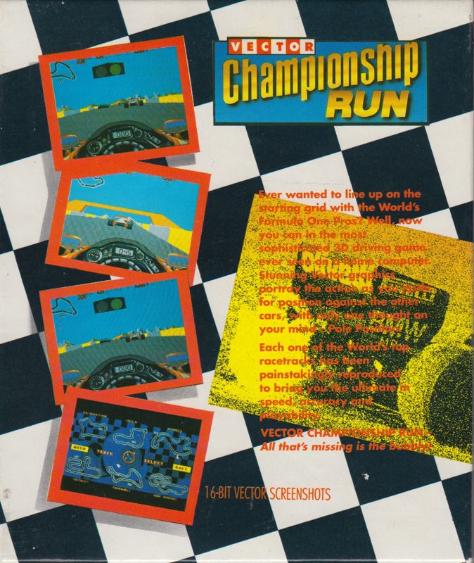 Back Cover for Championship Run (Amiga)