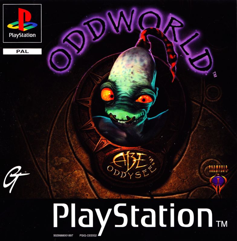 Front Cover for Oddworld: Abe's Oddysee (PlayStation) (Deviating USK rating)