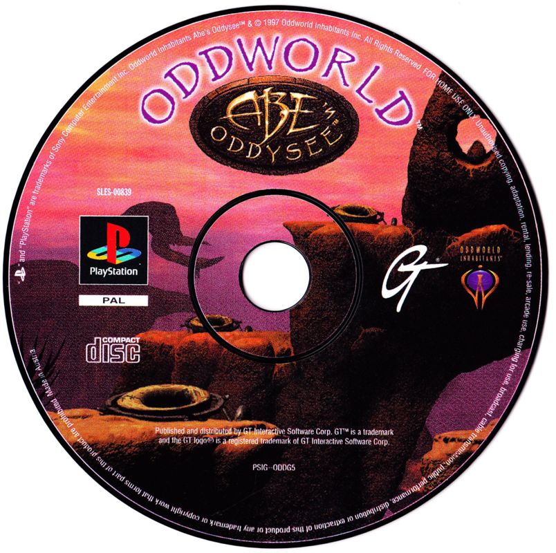 Media for Oddworld: Abe's Oddysee (PlayStation) (Deviating USK rating)