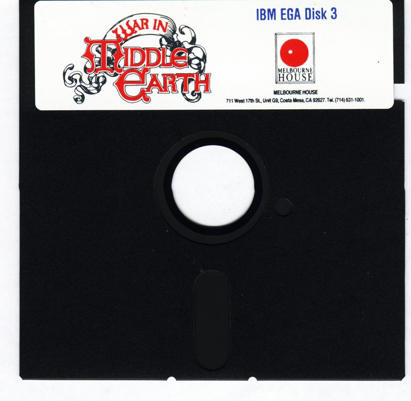 Media for J.R.R. Tolkien's War in Middle Earth (DOS): Disk 3