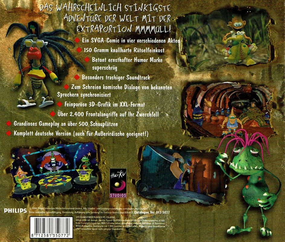 Other for Down in the Dumps (DOS): Jewel Case - Back