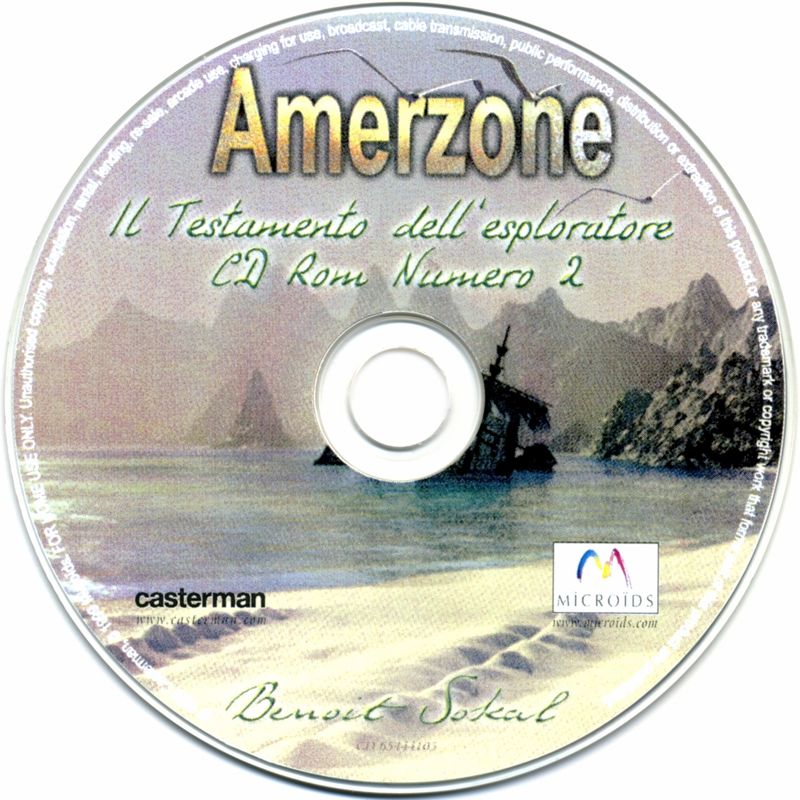 Media for Amerzone: The Explorer's Legacy (Windows) (First release): Disc 2