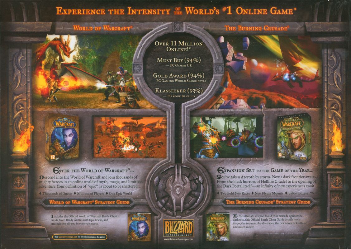Back Cover for World of WarCraft: Battle Chest (Macintosh and Windows) (re-release)