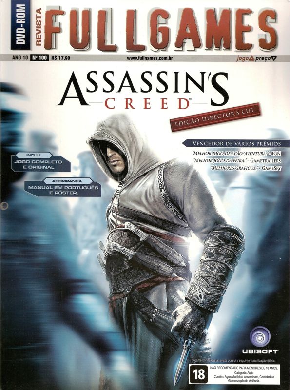 Front Cover for Assassin's Creed (Director's Cut Edition) (Windows) (Fullgames #100 covermount)