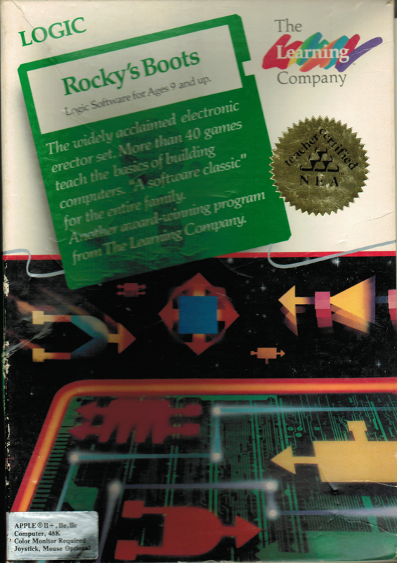 Front Cover for Rocky's Boots (Apple II)