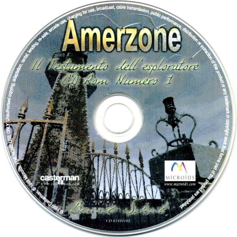 Media for Amerzone: The Explorer's Legacy (Windows) (First release): Disc 1