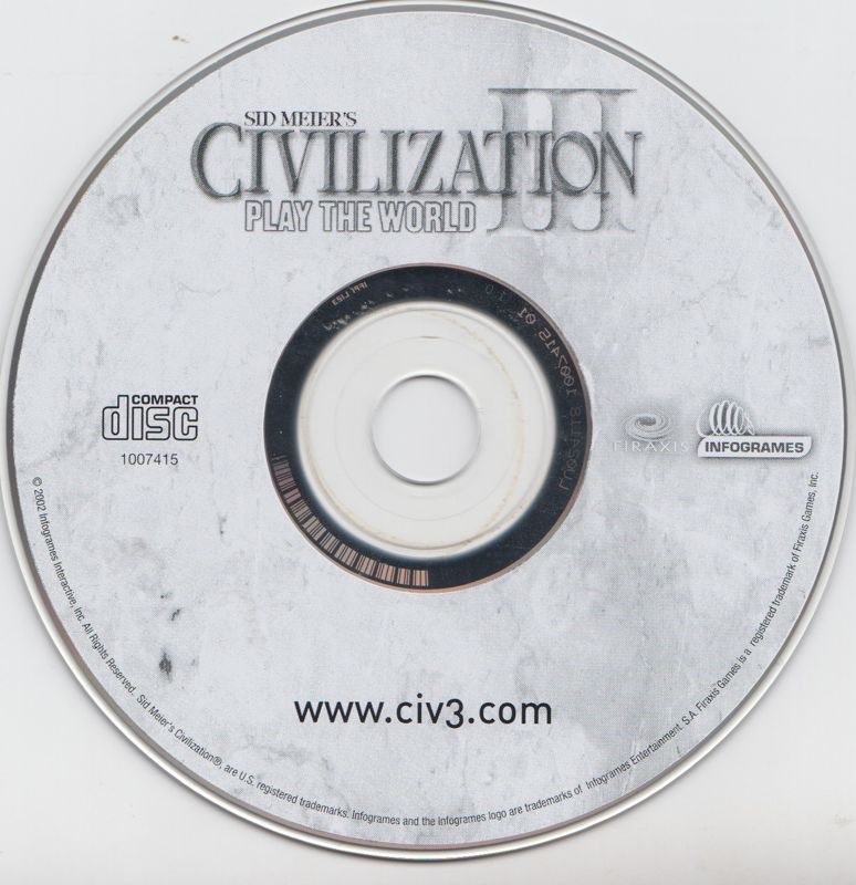Media for Sid Meier's Civilization III: Play the World (Windows)
